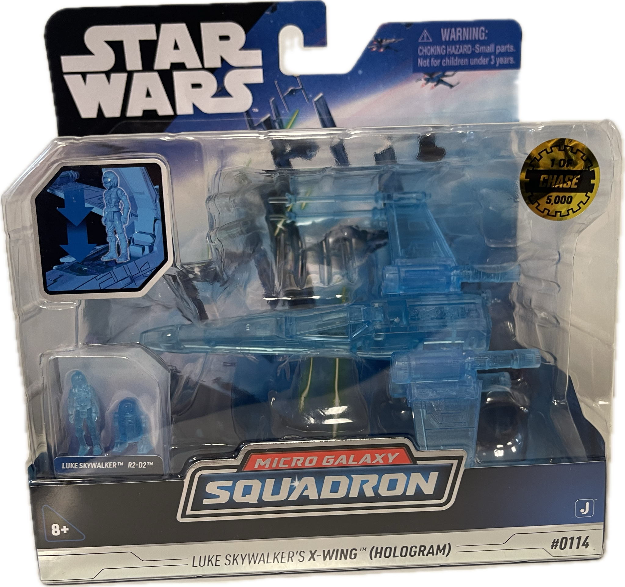 Star Wars Micro Galaxy Squadron Luke Skywalker's X-Wing (Hologram) Chase