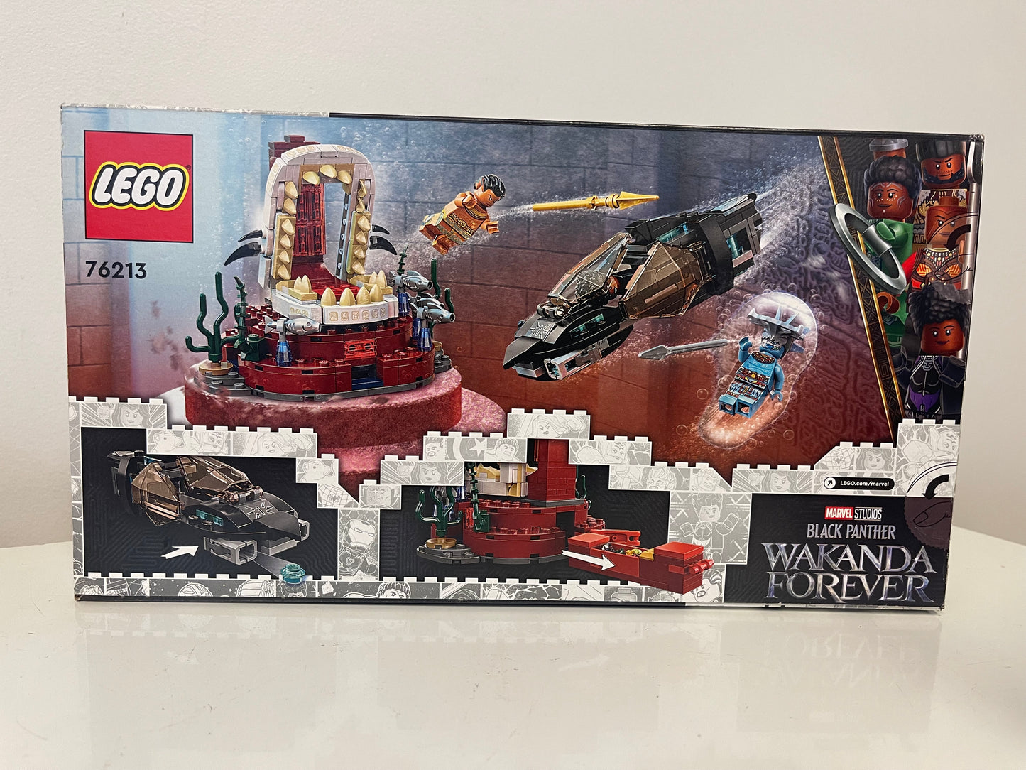 Lego Marvel Black Panther Wakanda Forever King Namor's Throne Room 76213 355 pcs