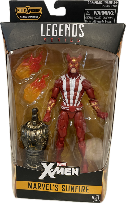 Marvel Legends Series X-Men Sunfire Figure Warlock Build-A-Figure