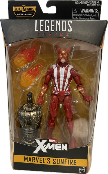 Marvel Legends Series X-Men Sunfire Figure Warlock Build-A-Figure
