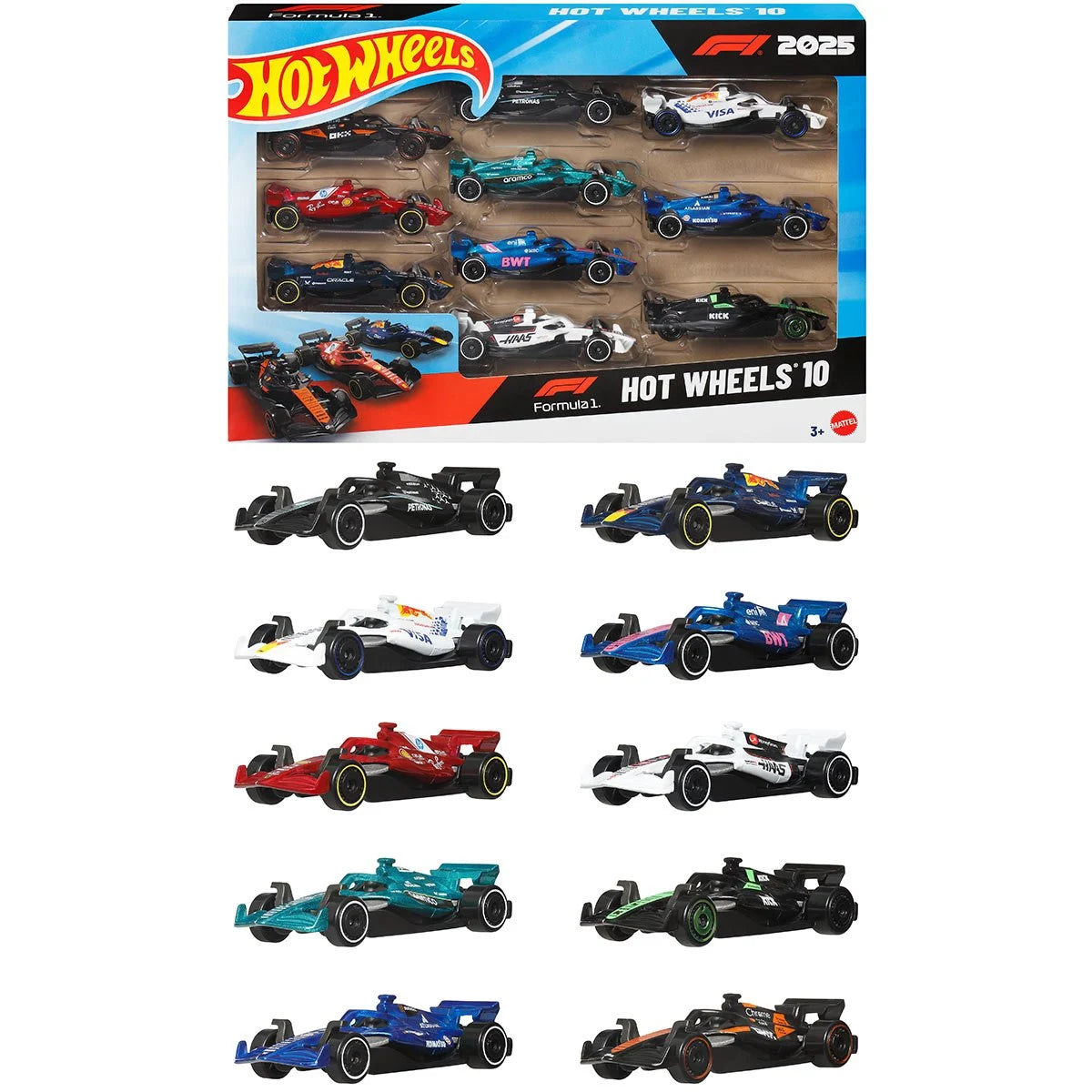 Hot Wheels Formula 1 Vehicle 10-Pack