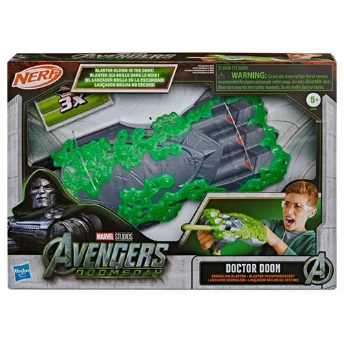 Avengers Doomsday Doctor Doom Doomglow NERF Foam Dart Blaster with Triad Technology