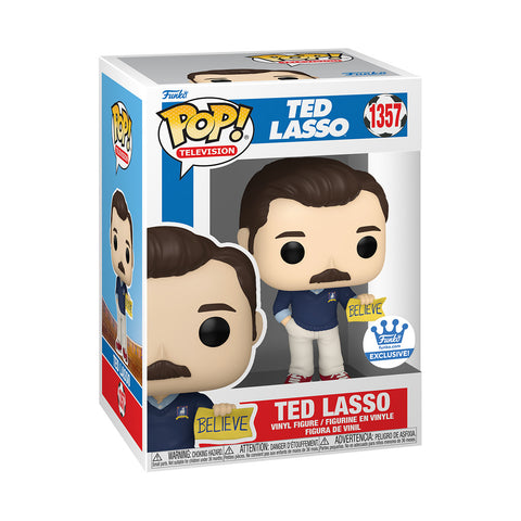 Funko Pop! Ted Lasso - Ted Lasso With Believe Sign #1357 - Funko Shop Exclusive