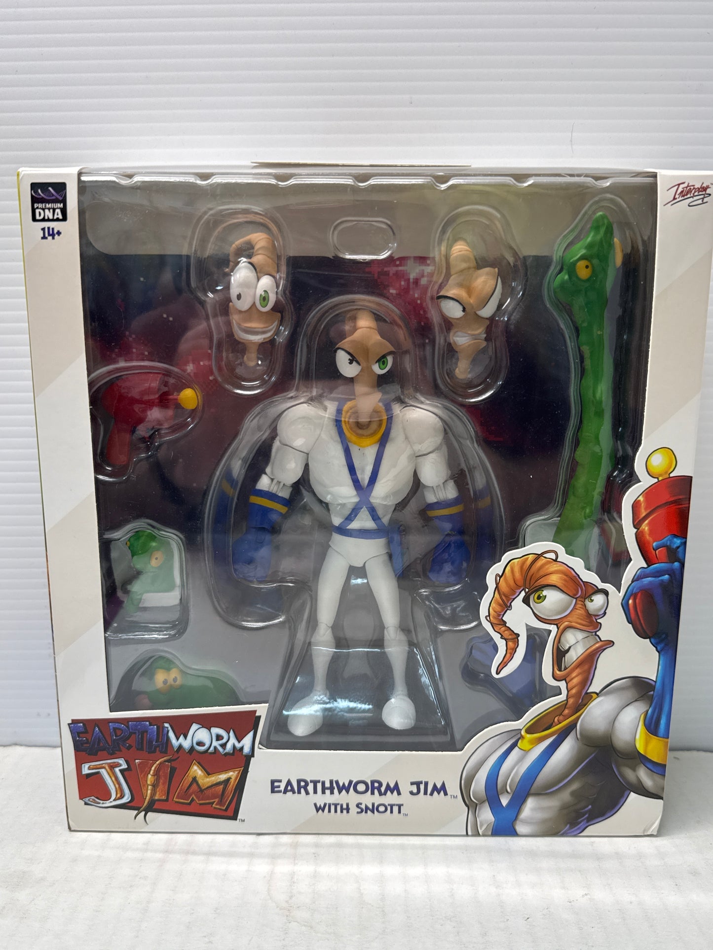 Earthworm Jim With Snott Figure Premium DNA  - OPEN COMPLETE