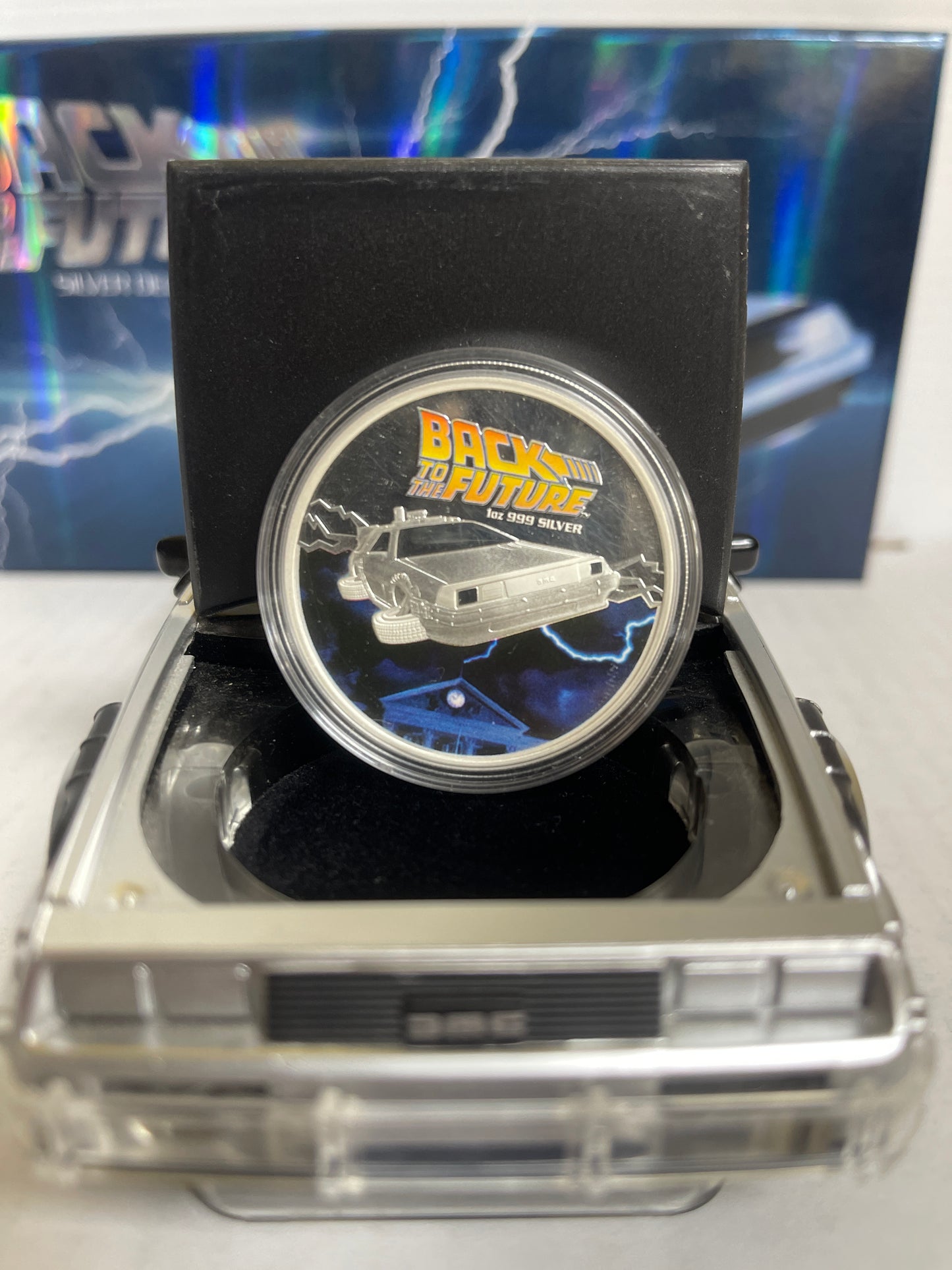 2015 Back To The Future DeLorean 1oz .999 Silver Coin Car Perth