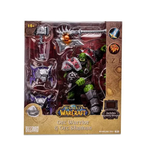 World of Warcraft Wave 1 Orc Warrior Shaman Common 1:12 Scale Posed Figure