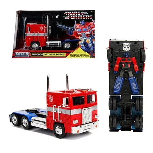 Transformers G1 Hollywood Rides Optimus Prime 1:24 Scale Die-Cast Metal Vehicle