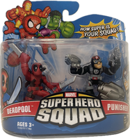 Marvel Super Hero Squad DEADPOOL & PUNISHER figures 2 pack