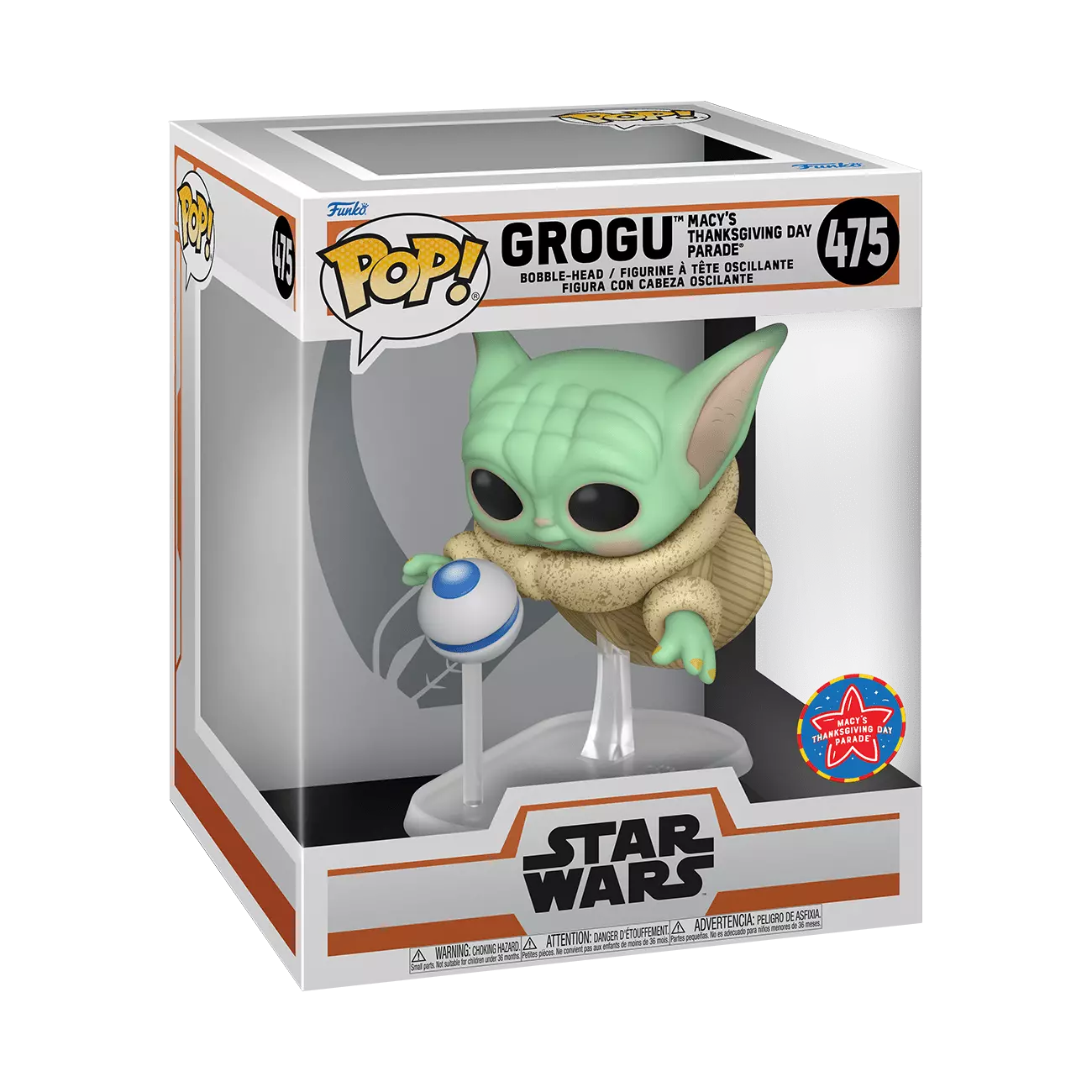 Funko POP! Star Wars The Mandalorian Grogu Macy's Thanksgiving Day Parade #475
