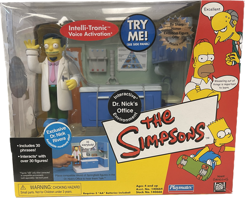 The Simpsons Interactive Dr. Nick's Office Environment & Figure Set