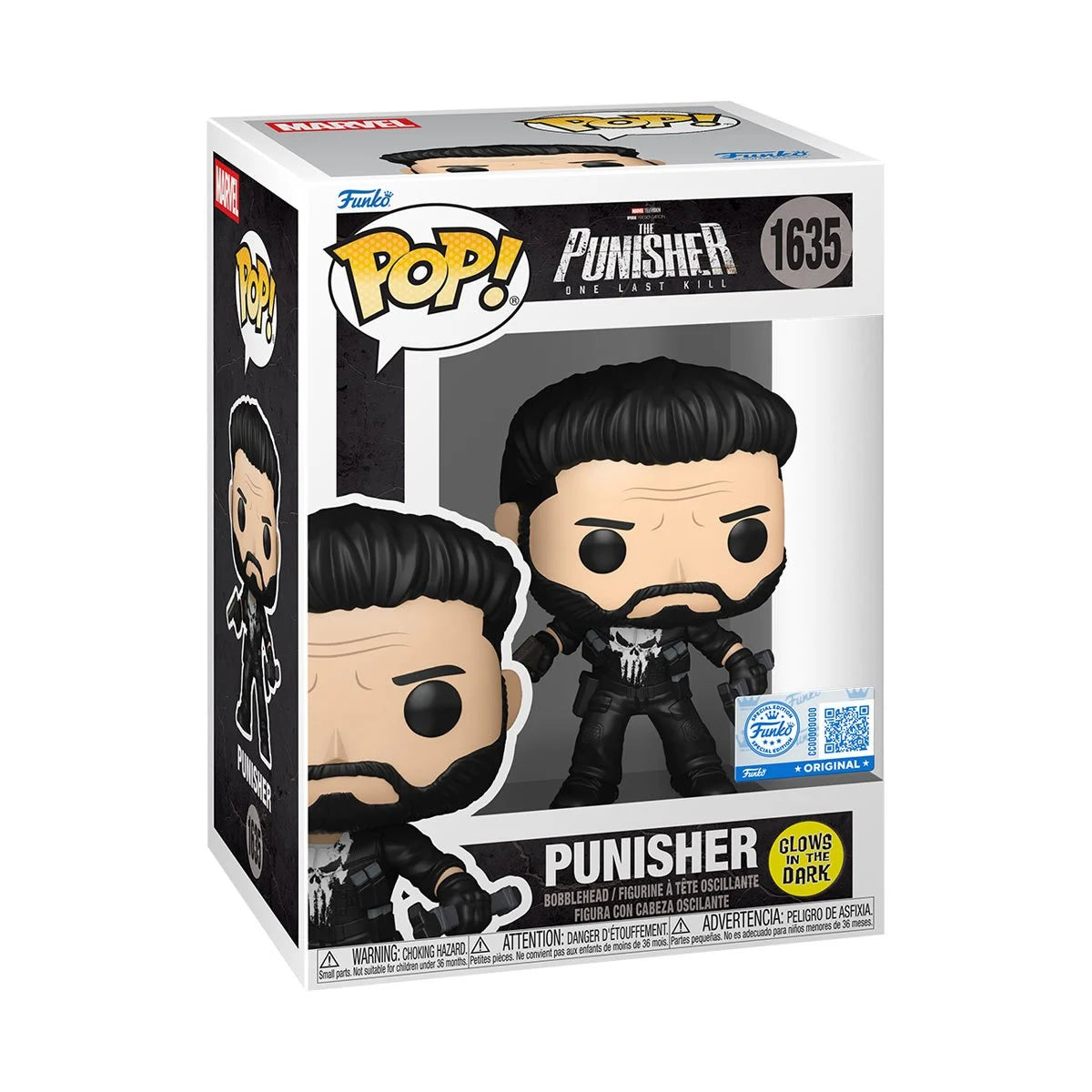 The Punisher: One Last Kill Punisher Glow-in-the-Dark Funko Pop! Vinyl Figure #1635 - Entertainment Earth Exclusive
