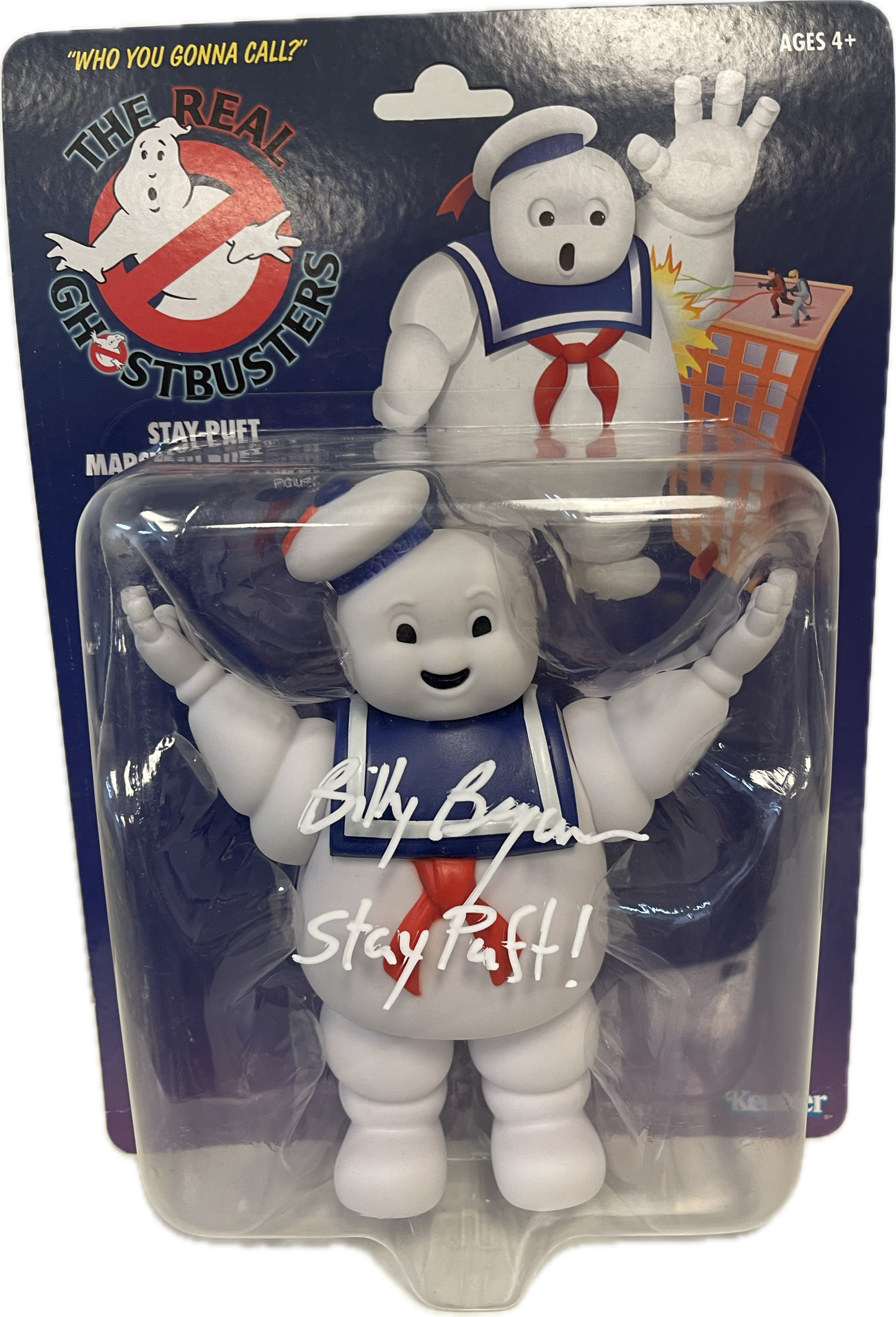Real Ghostbusters Stay-Puft Marshmallow Man Figure 2020 Signed By Billy Bryan