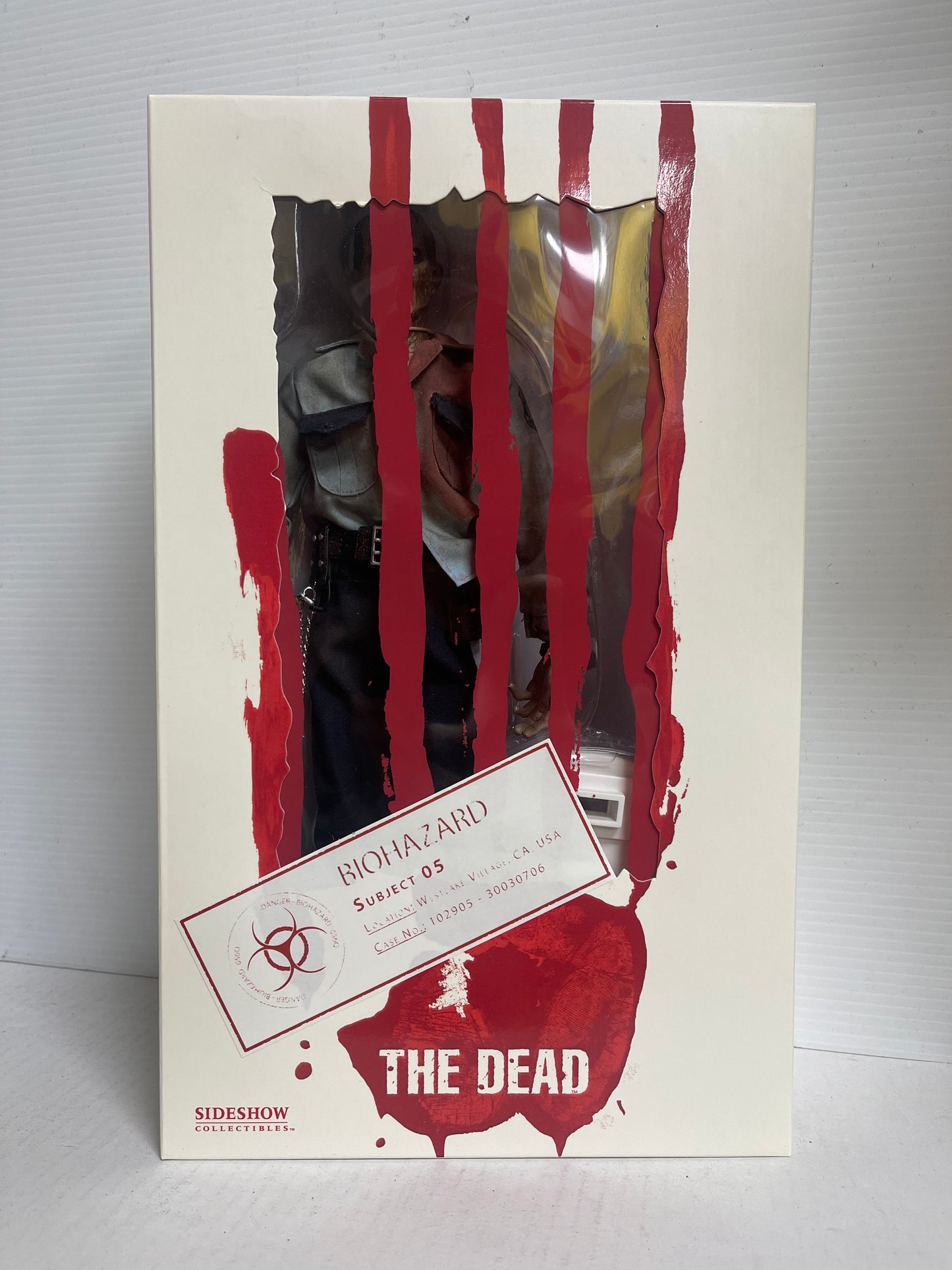 Subject 05 Biohazard Security Guard SIDESHOW HOT TOYS The Dead 1/6 12" MIB