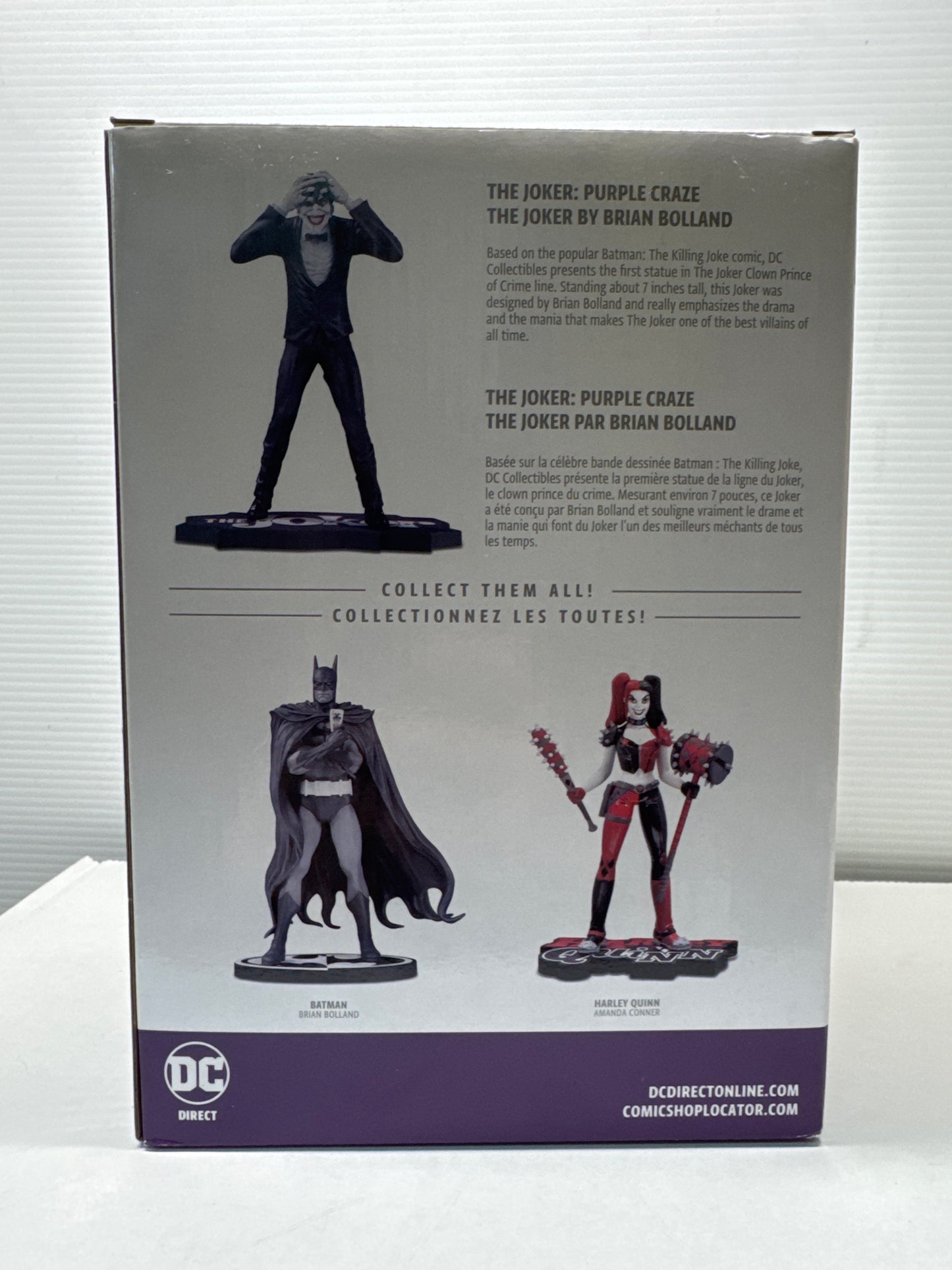 The Joker 7" Limited Edition Resin Statue - Purple Craze by Brian Bolland - NSIB