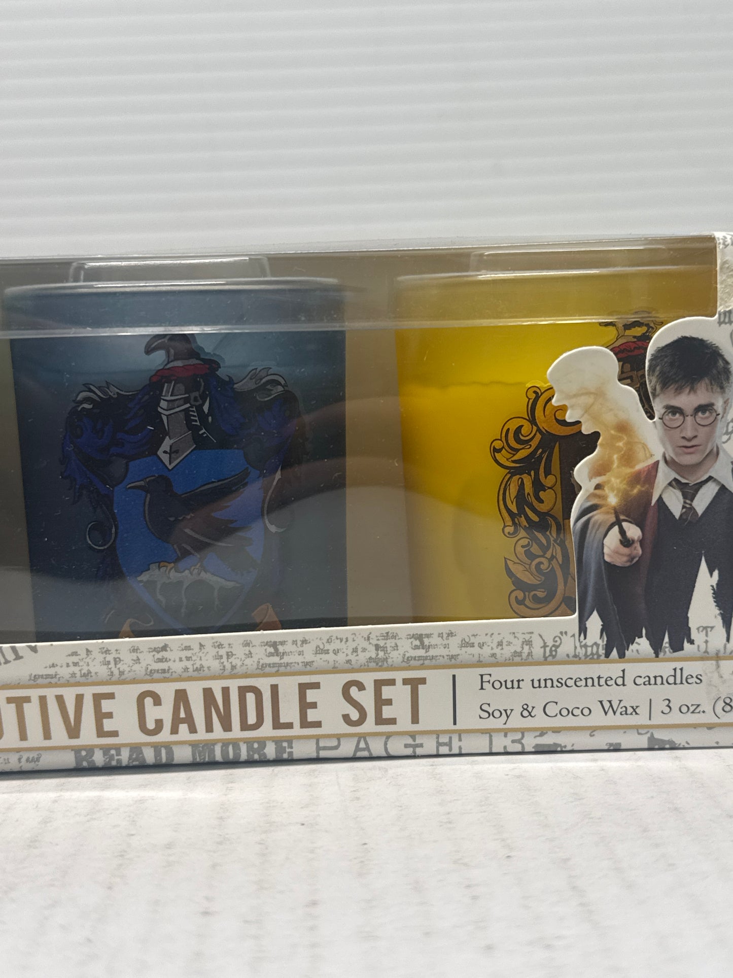Harry Potter Glass Votive Candle Set