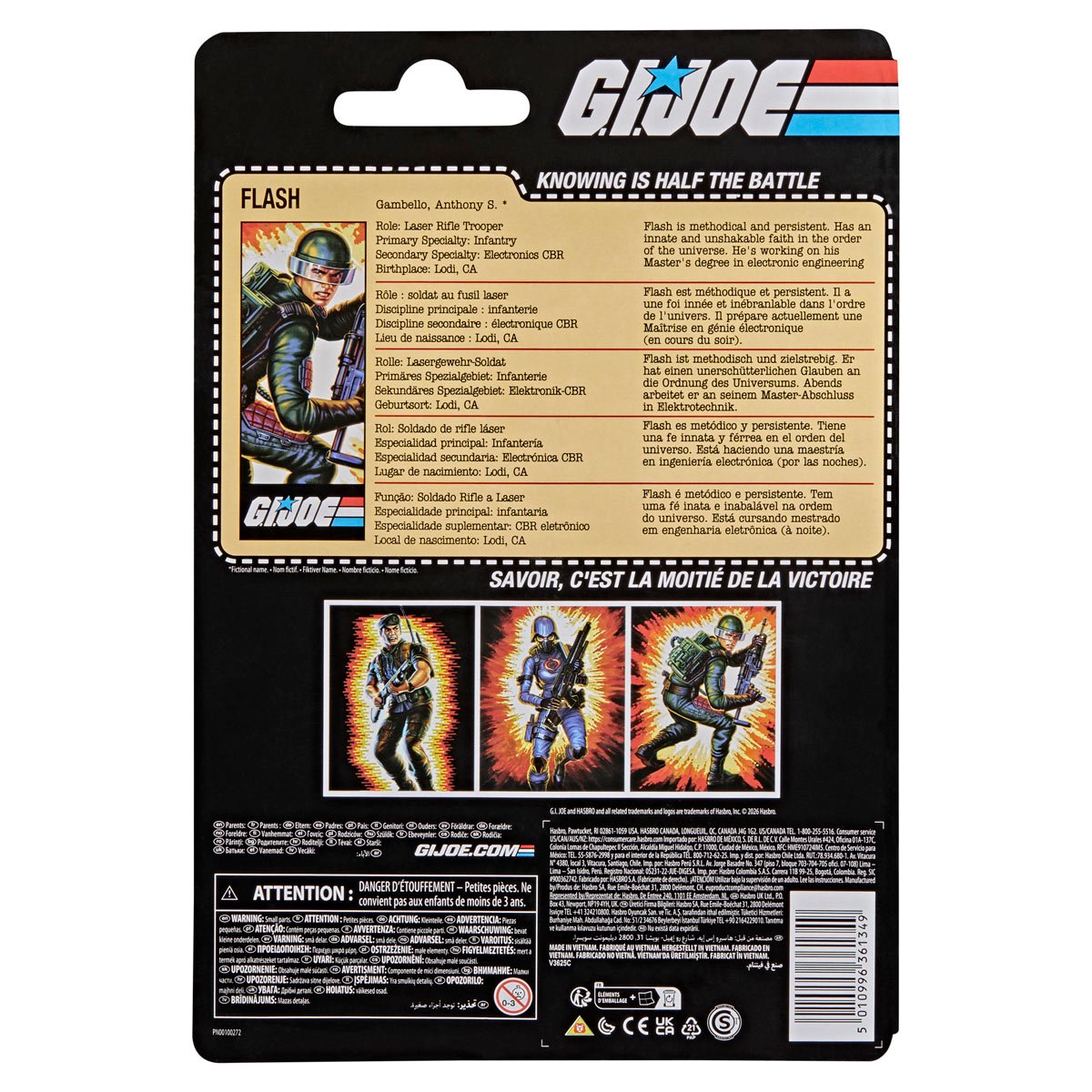G.I. Joe Classified Series Retro Cardback Anthony Flash Gambello 6-Inch Action Figure