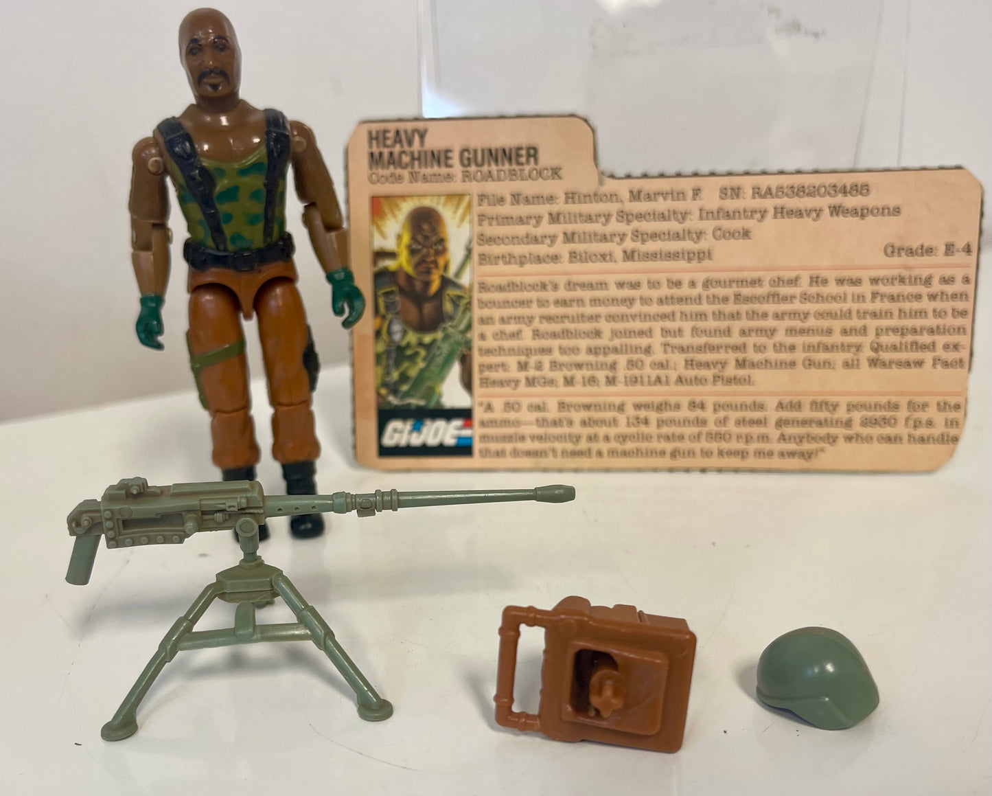GI Joe Roadblock 1984 Complete Loose With Card