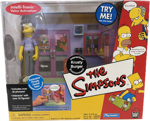 The Simpsons Interactive Krusty Burger Environment & Figure Set