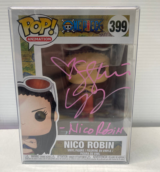 Funko Pop! Nico Robin #399 One Piece 2023 W/OCC Signed By Stephanie Young