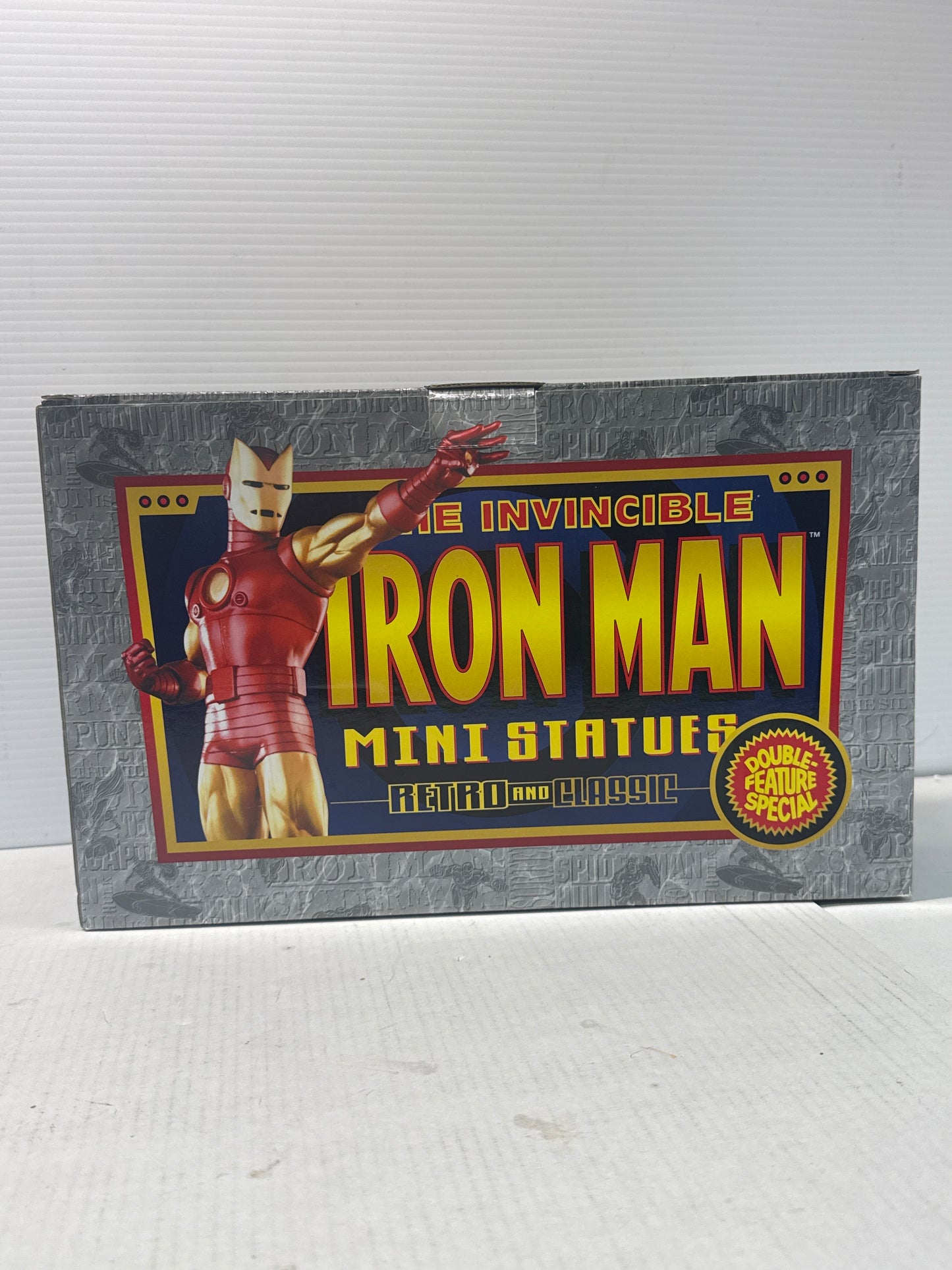 Iron Man Mini Statue Set Classic And Retro 2002 Bowen Designs 1687/5000 NIB