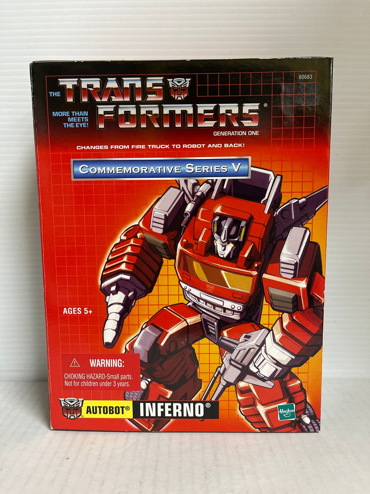 Transformers G1 AUTOBOT INFERNO Commemorative Series V  Robot to Fire Truck 2003