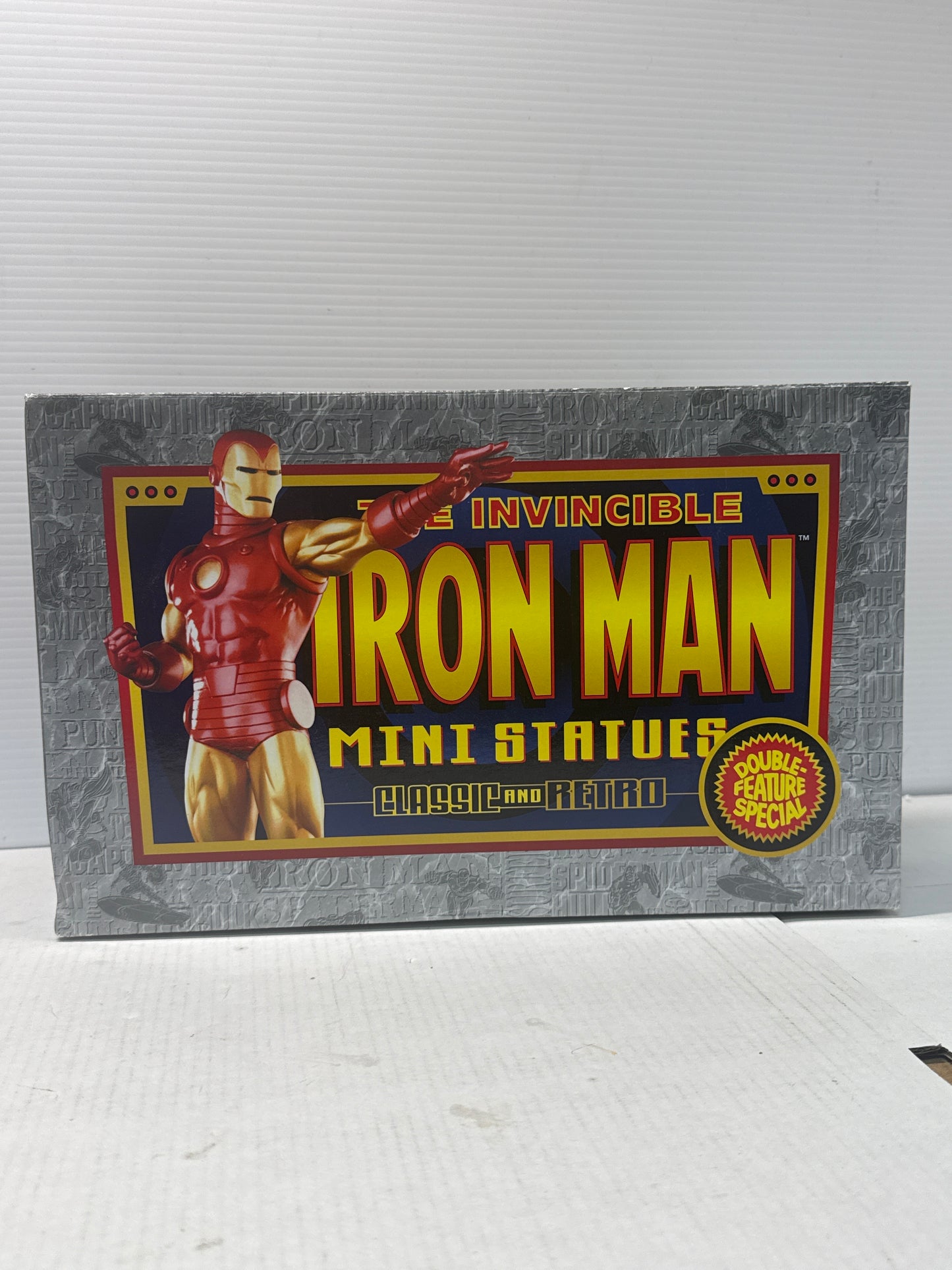 Iron Man Mini Statue Set Classic And Retro 2002 Bowen Designs 1687/5000 NIB