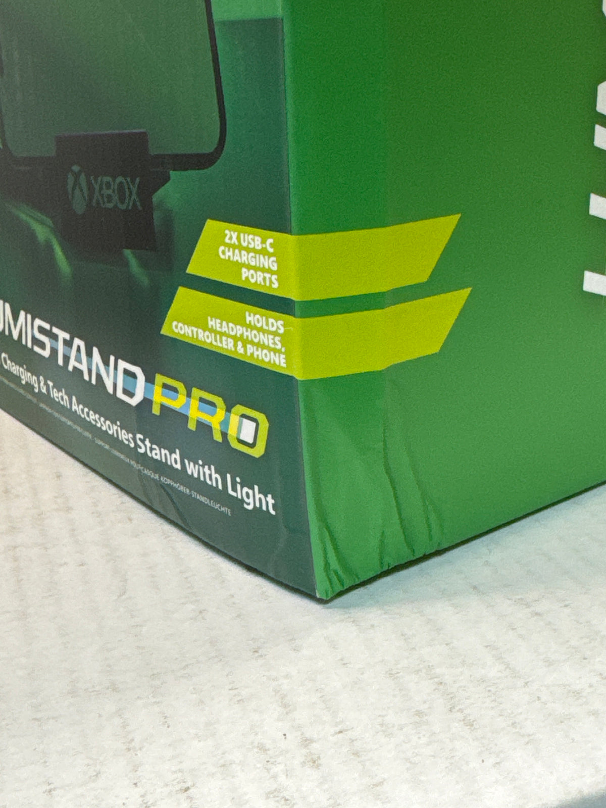 Paladone Xbox Logo Lumistand Pro 3-in-1 Charging & Tech Accessory Stand with Light
