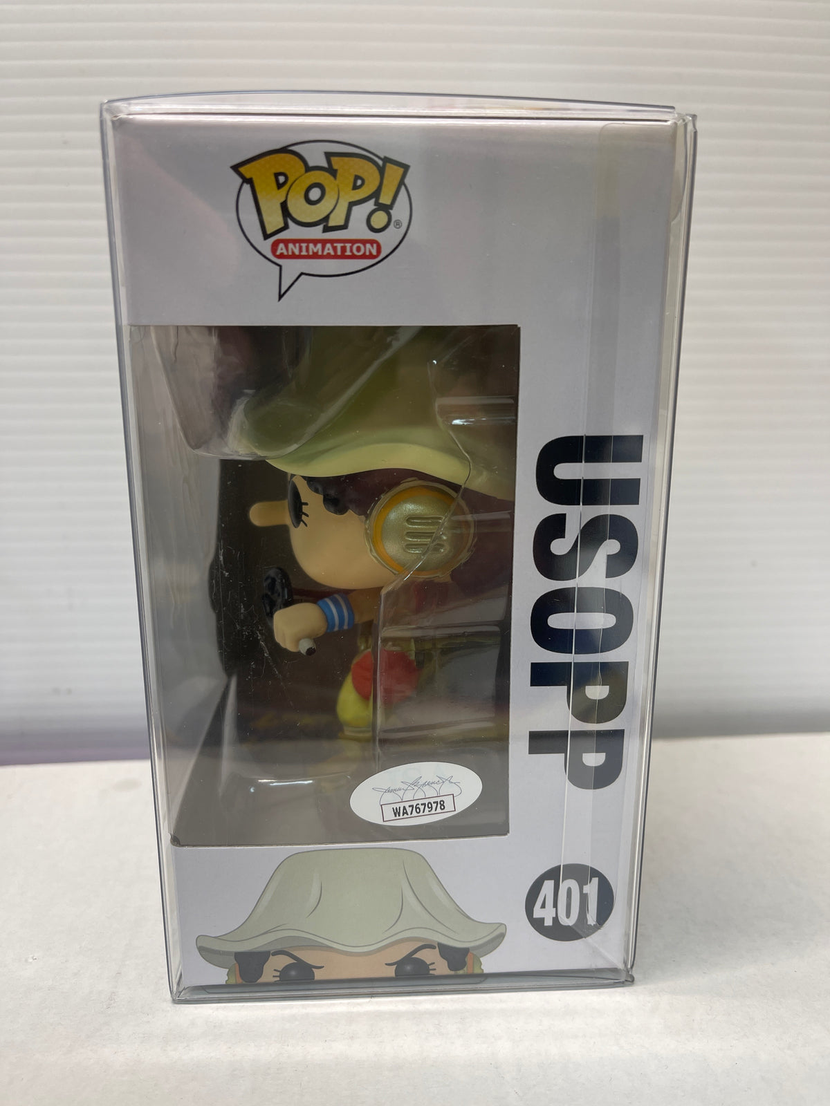Funko Pop! Vinyl: One Piece Usopp #401 signed by Sonny Strait W/ JSA + Protecter