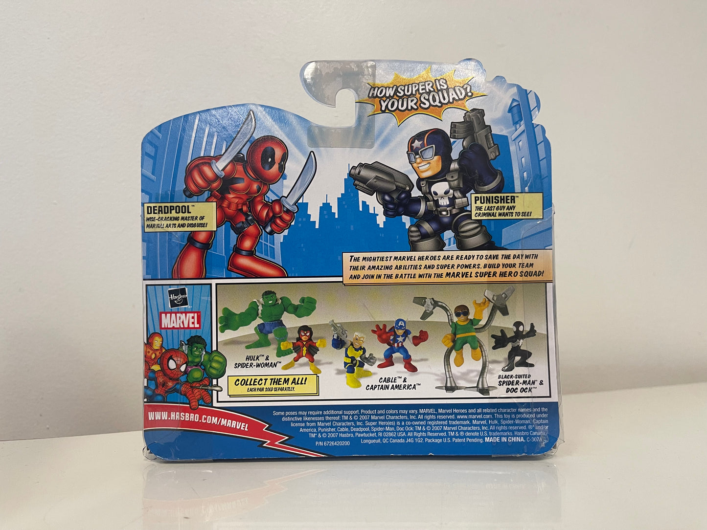 Marvel Super Hero Squad DEADPOOL & PUNISHER figures 2 pack