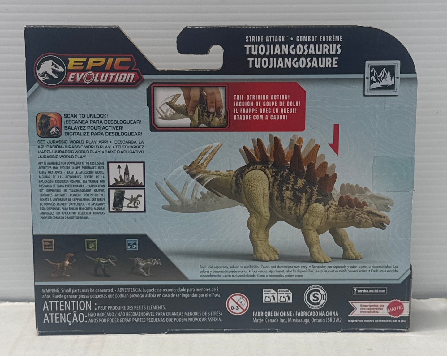 Jurassic World Epic Evolution Tuojiangosaurus Dinosaur Figure