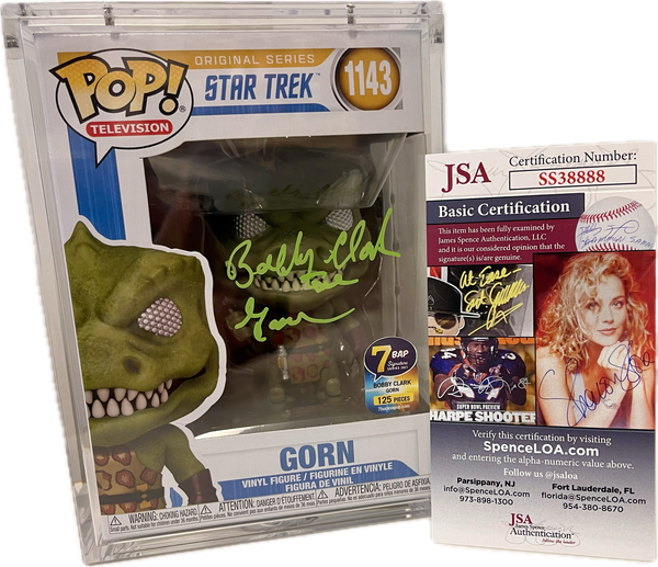 Pop 7BAP Signature Series Star Trek TOS Gorn 1143 Signed by Bobby Clark with JSA Certification
