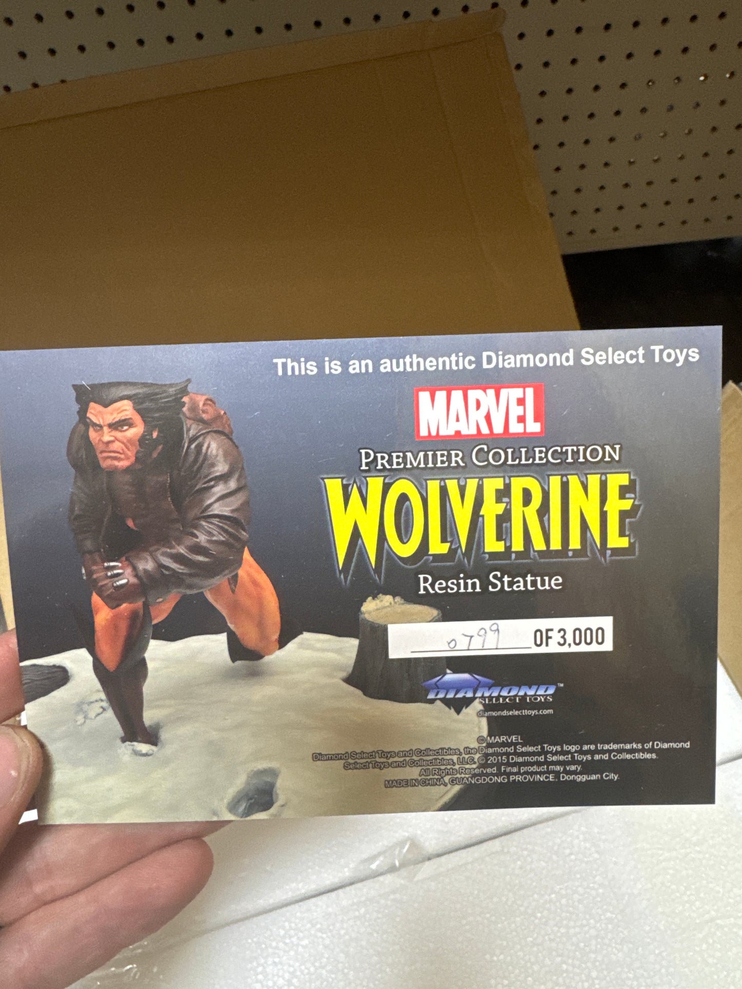 Marvel Premier Collection Wolverine Resin Statue 9" Tall #0799/3000 - NSIB