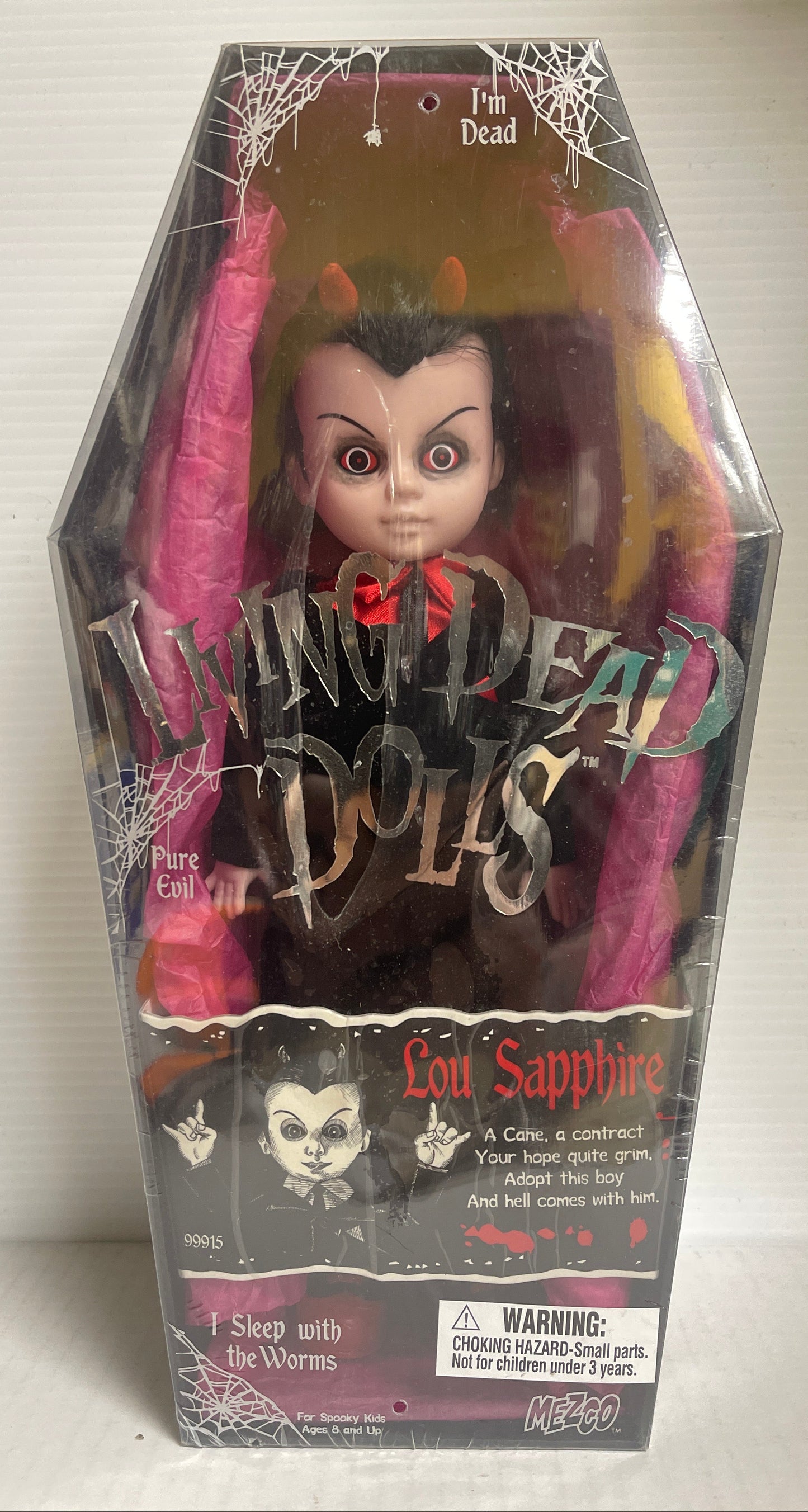 Lou Sapphire Living Dead Dolls Series 2 Doll New NIB 2002 Mezco Devil