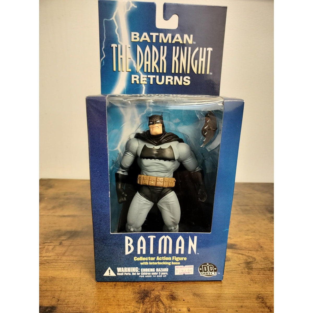 Actual item: 2004 DC Direct Batman The Dark Knight Returns figure in original window box, front view