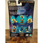 Actual item photographed: rear of Yoda Jedi Master 02/23 card showing Force Action instructions and packaging wear