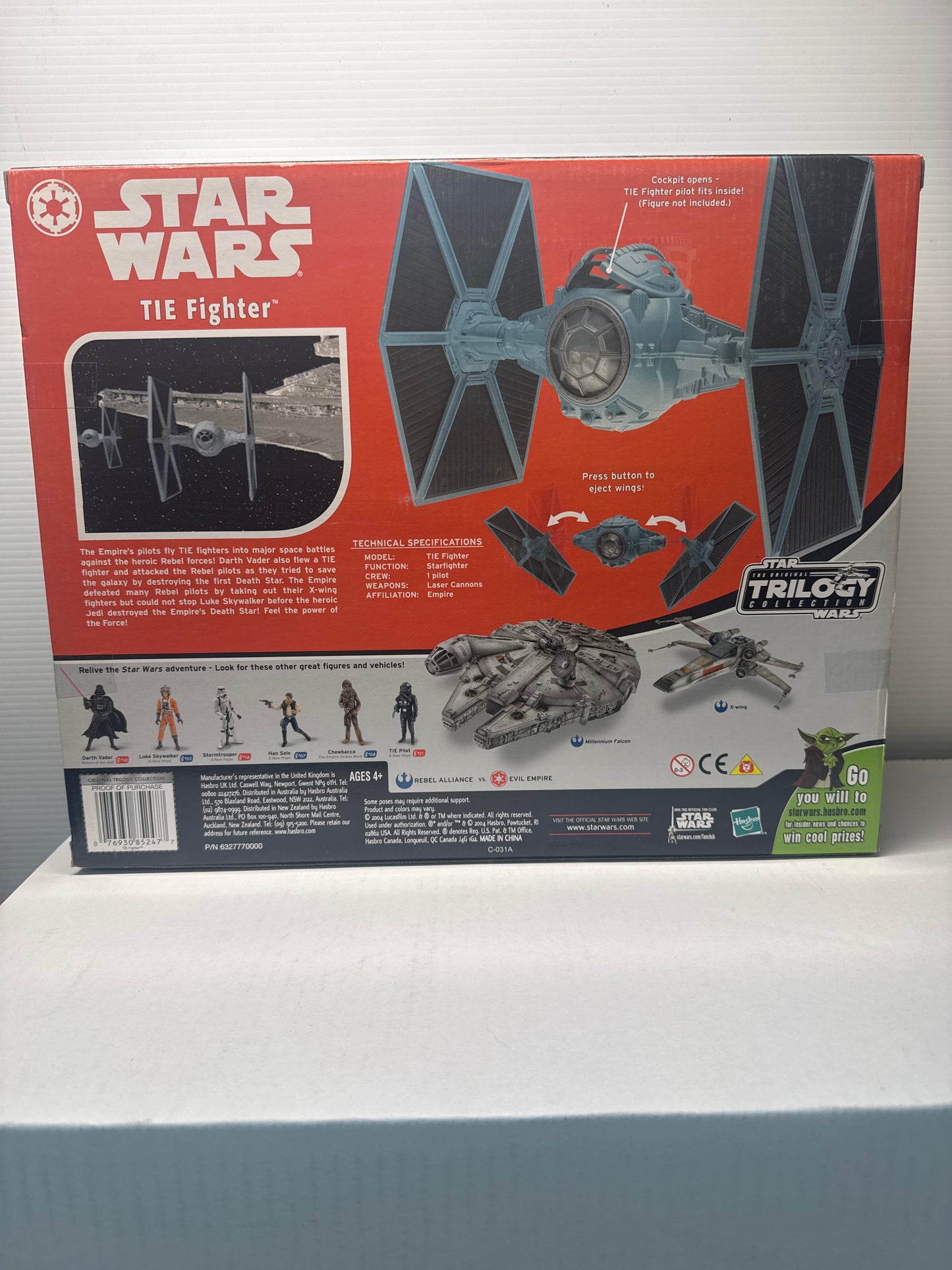 Star Wars Original Trilogy Collection - Vehicle Tie Fighter - NIB - 2004