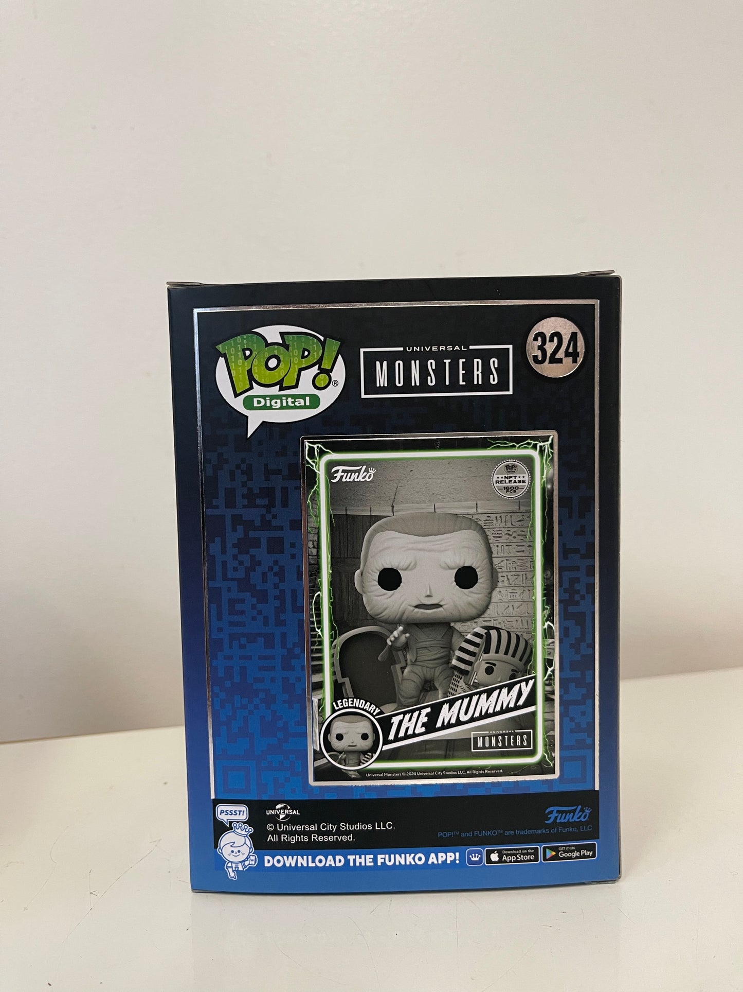 Pop Digital Universal Monsters The Mummy #324 Glows In Dark