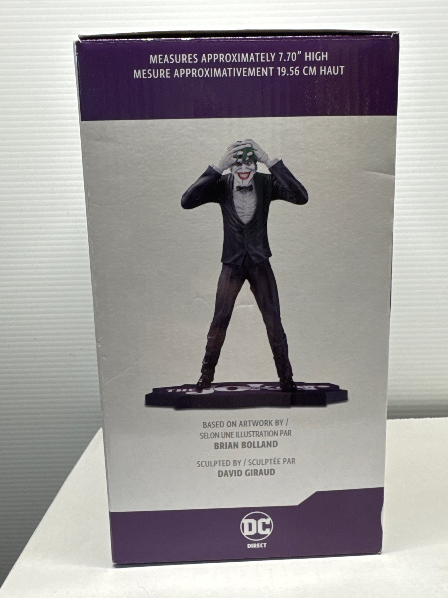 The Joker 7" Limited Edition Resin Statue - Purple Craze by Brian Bolland - NSIB