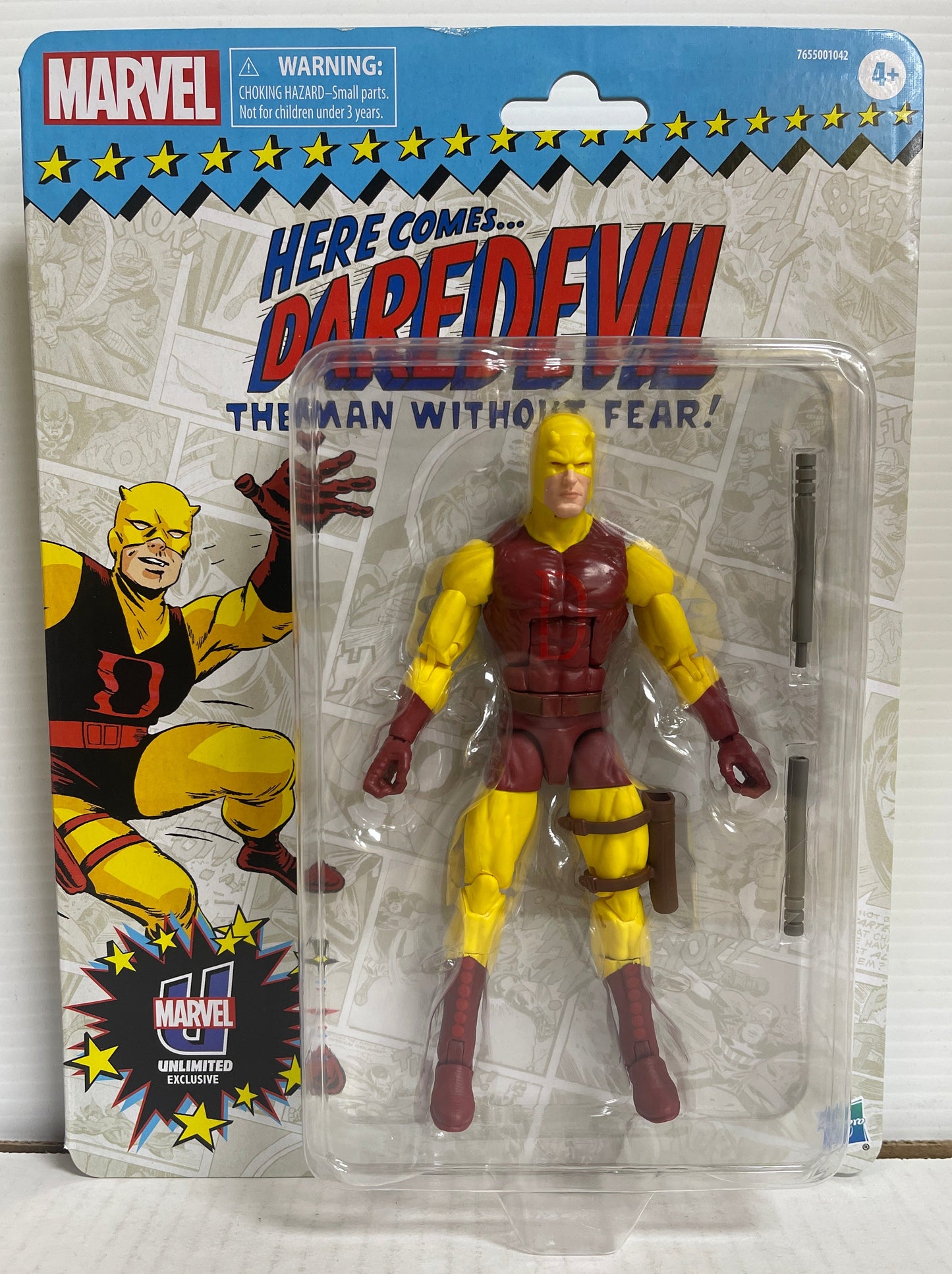 Marvel Unlimited Yellow Daredevil 6" Action Figure Hasbro