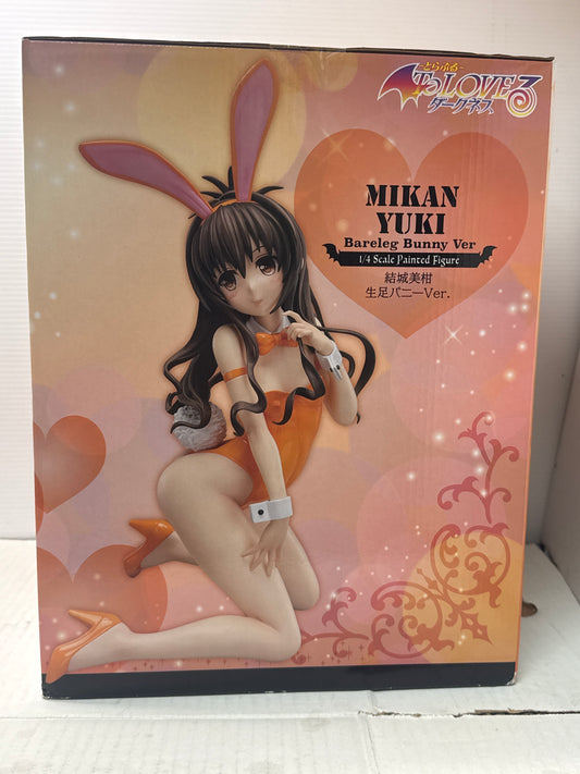 FREEing To Love Ru Darkness: Mikan Yuki Bare Leg Bunny Ver. 1/4 Figure  - SEALED