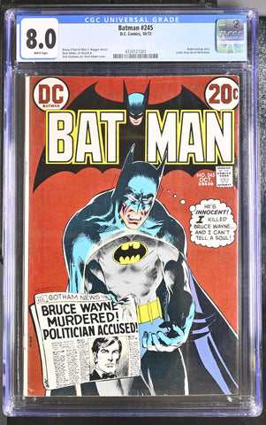 Batman #245 CGC 8.0