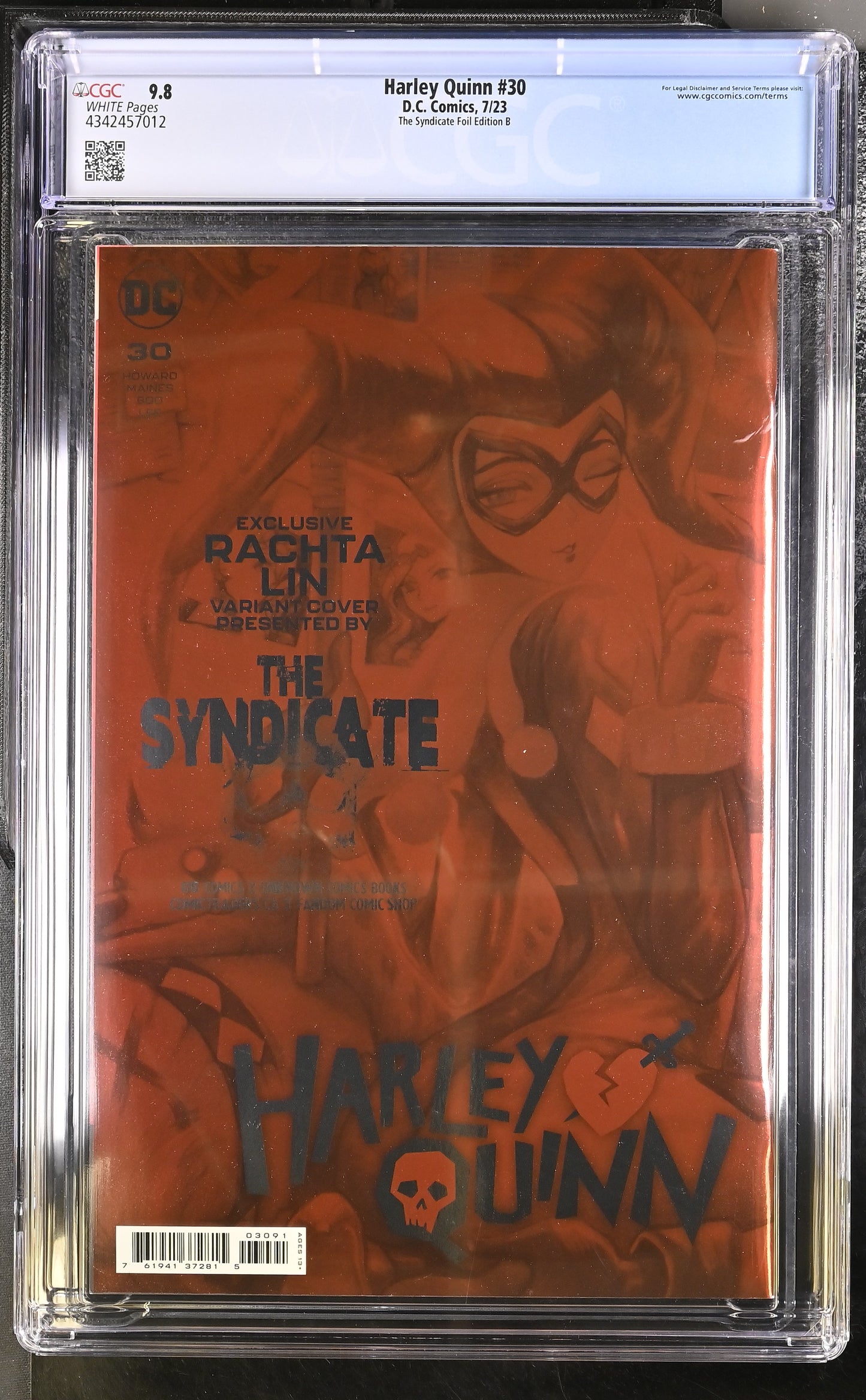 Harley Quinn #30 CGC 9.8 - The Syndicate Foil Edition B - 2023