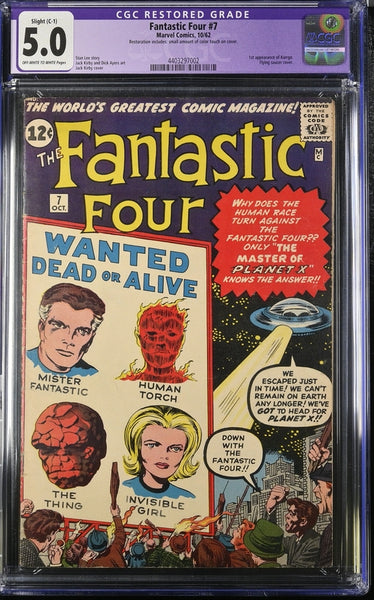 Fantastic Four #7 CGC Restored 5.0