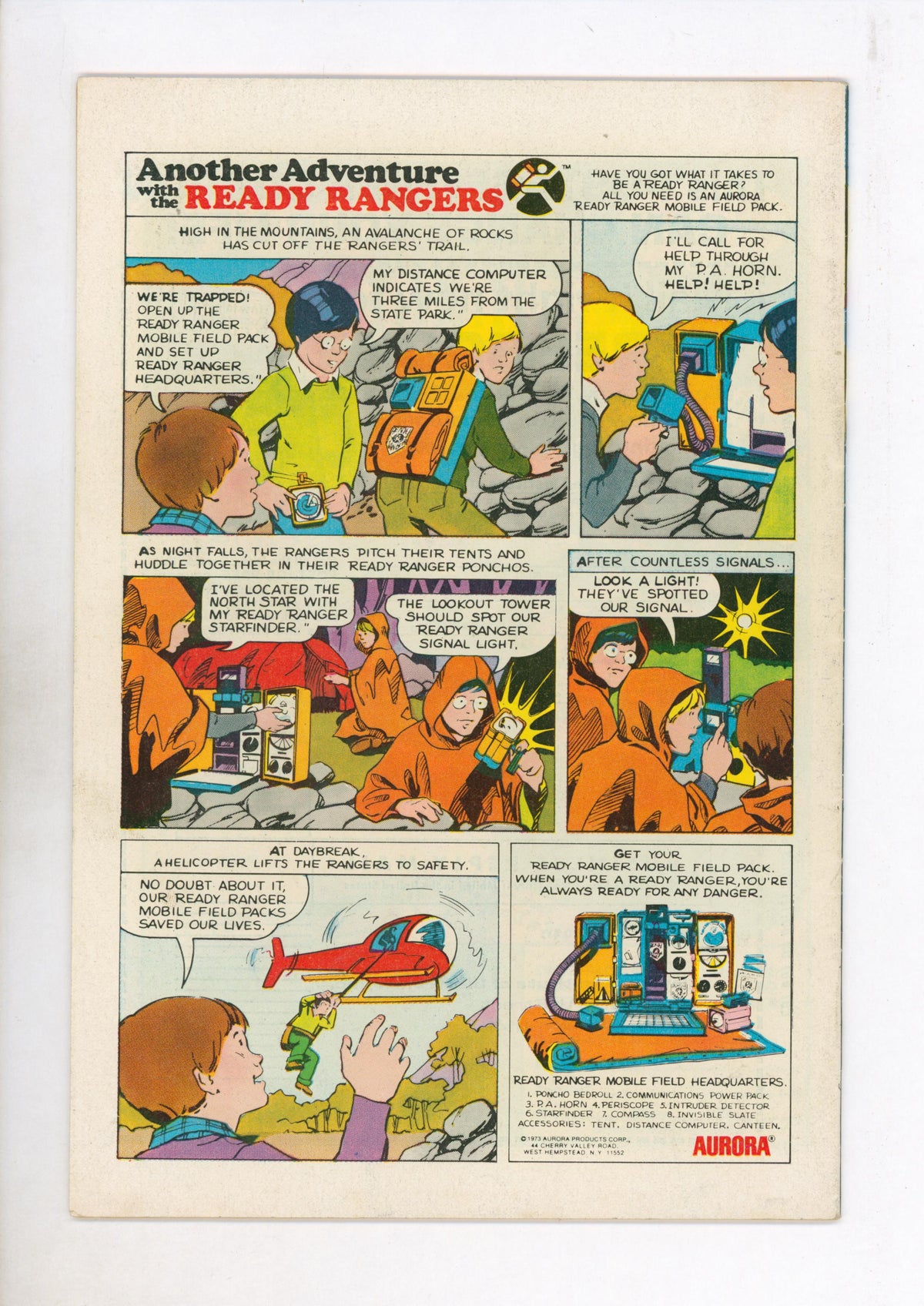 Action Comics #433 (1974) actual back cover
