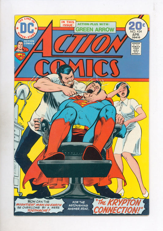 Action Comics #434 (1974) actual front cover