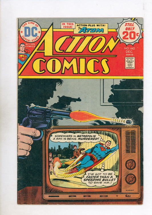 Action Comics #442 (1974) actual front cover