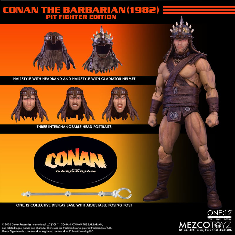 Pre-Order: One:12 Collective - Conan The Barbarian (1982): Pit Fighter Edition - Mezco