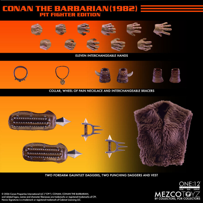 Pre-Order: One:12 Collective - Conan The Barbarian (1982): Pit Fighter Edition - Mezco