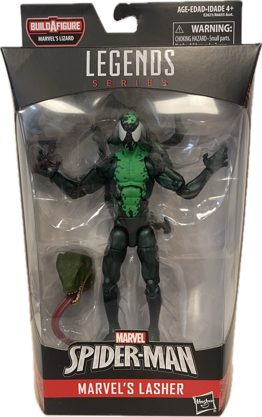 Marvel Legends Series Spider-Man Lasher Figure Lizard Build-A-Figure