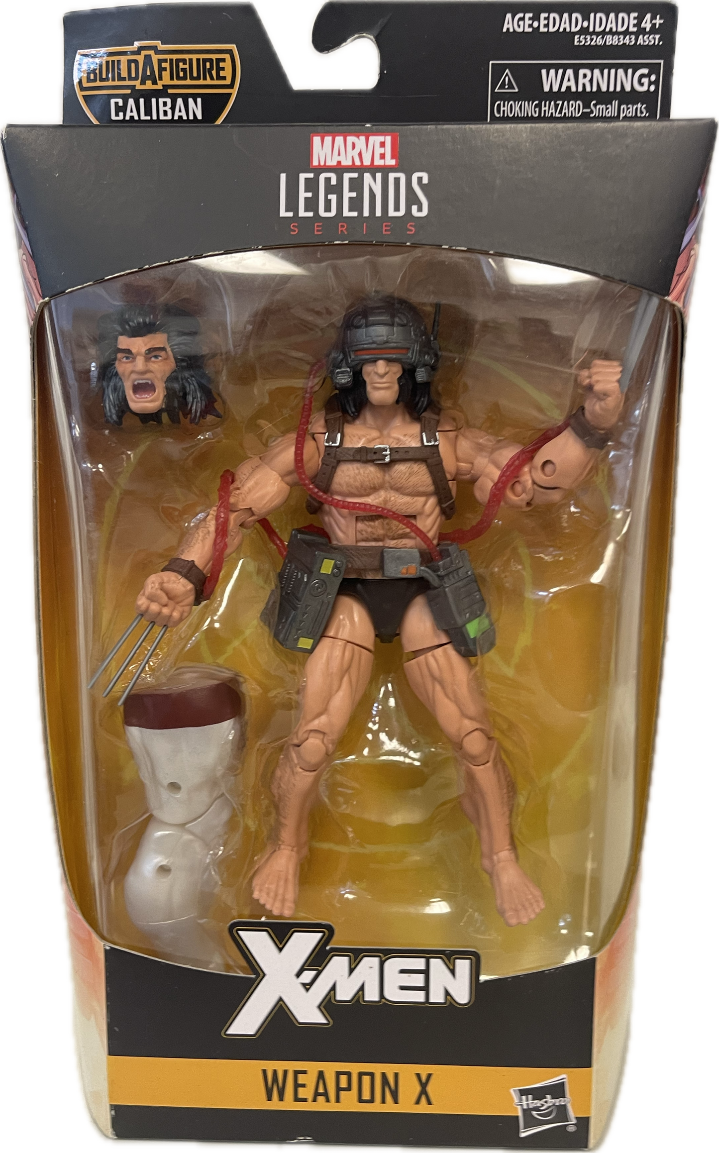 Marvel Legends Series X-Men Weapon X Figure Caliban Build-A-Figure